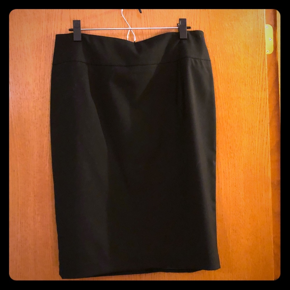 Black pencil skirt